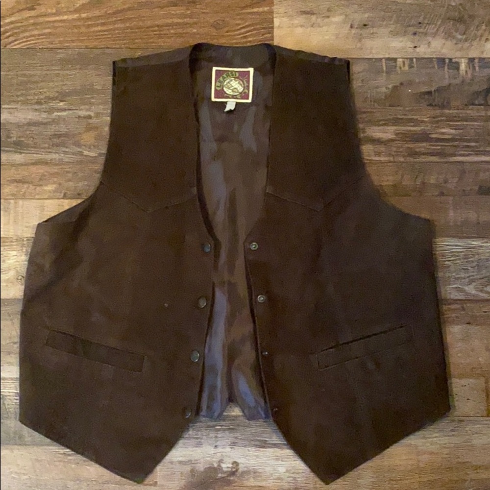 Suede vest